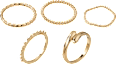 Ringe recycelt, Gold-Optik ebelin