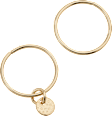 Haarpiercings Gold-Optik ebelin