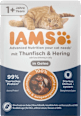 Nassfutter Katze mit Thunfisch & Hering in Gelee IAMS