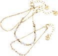 Armbänder mit Perlen, Gold-Optik ebelin