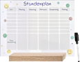 Stundenplan aus Acryl mit Holzstandfuß & Stift, DIN A4 dm home