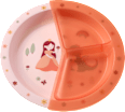 Teller mit Trennschale rosa babylove