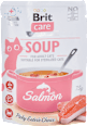 Polievka pre mačky care Soup with Salmon Brit