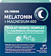Dr. Theiss Melatonin+Magnesium 400 Schlaf-Muskel-Komplex mit Orangen Maracuja Geschmack Pulver 15 Sachets à 5g DR.THEISS