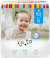 Otroške plenice Plus, velikost 6 (15+ kg) to.to
