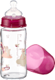 Babyflasche aus Glas Weithals, beere, von Geburt an, 240 ml babylove