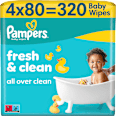 Chusteczki nawilżane Fresh Clean (4x80) Pampers