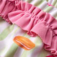 Windelbadehose mit Macaron-Muster, grün & rosa, Gr. 74/80 PUSBLU