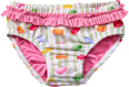 Windelbadehose mit Macaron-Muster, grün & rosa, Gr. 86/92 PUSBLU