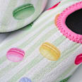 Badeschuhe mit Macaron-Muster, grün & rosa, Gr. 25/26 PUSBLU