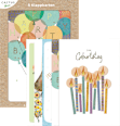 Grußkarte Mehrstückpackung Geburtstag CACTUS