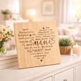 Holzschild mit Spruch "Mama", natur Dekorieren & Einrichten