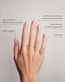 Künstliche Nägel, Soft Gel Press Ons Nude Marble Short Almond Doonails