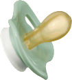 Schnuller Naturlatex, symmetrisch blau/petrol,  Gr. 2, 5-18 Monate babylove