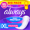 Slipeinlagen Daily Protect Extra Long mit Frischeduft, Big Pack always