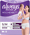 Wochenbett Pants discreet Postpartum, Gr. S/M always