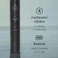 sonický elektrický zubní kartáček 4100 HX4041/52, černý Philips Sonicare
