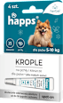 Krople na pchły i kleszcze dla małych psów 5 - 10kg, (4x1 ml) happs