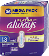 Hygienické vložky Platinum 3 Pads super extra always