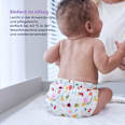 Stoffwindel wiederverwendbar, creme, Motiv Sommer Bambino Mio