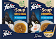 Soup Original pro kočky s treskou, platýsem, tuňákem 6x48 g Felix