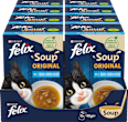 Soup polévky pro kočky treska, tuňák, platýs 6x48g Felix