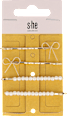 Sponka za lase, pentljice in biserčki s-he stylecollection