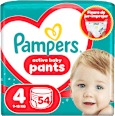 Scutece chiloțel numărul 4, 9-15kg Pampers active baby
