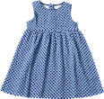 Kleid aus Musselin mit Karo-Muster, blau, Gr. 80 ALANA