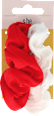 Scrunchie gumice za kosu – crvena i bijela s-he stylecollection