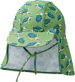 UV Bademütze mit Schildkröten-Muster, grün, Gr. 50/51 PUSBLU