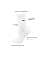 Crew Socken mit Amore-Stickerei weiß Gr. 39-42 nur die