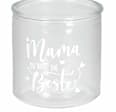 Kerzenhalter aus Glas "Mama du bist die Beste", klar Dekorieren & Einrichten