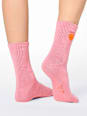 Crew Socken mit Herz-Stickerei pink Gr. 39-42 nur die