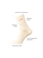 Crew Socken mit spicy-Stickerei beige Gr. 35-38 nur die
