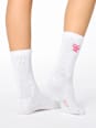 Crew Socken mit Schleifen-Stickerei weiß Gr. 35-38 nur die