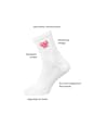 Crew Socken mit Schleifen-Stickerei weiß Gr. 35-38 nur die