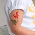 Abwaschbares Tattoos-Set Baby Dinos, mehrfarbig (12x17x0,2cm)  REX LONDON