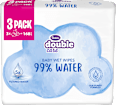 double care vlažne maramice – 99 % voda, 3 x 56 kom. Violeta