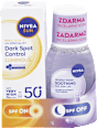 Balíček SPF ON/SPF OFF, Pleťový krém na opaľovanie Dark Spot Control Luminous630 SPF 50+ a upokojujúca micelárna voda NIVEA SUN