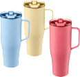 Thermo-Becher mit Trinkhalm 1,2 Liter Profissimo