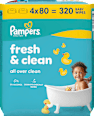 Nedves törlőkendő, Fresh Clean Pampers