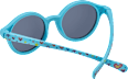 Sonnenbrille Kids türkis mit bunten Motiven SUNDANCE