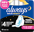 Binden Maxi Night mit Flügeln  always