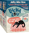 Nassfutter Katze Thunfisch & Huhn Jelly Mix Box, Multipack (12x70 g) Lucky Lou