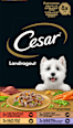 Nassfutter Hund Landküche Vielfalt in Sauce, Multipack (8x150 g) Cesar