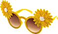Sonnenbrille mit goldenen Glitzerblumen SUNDANCE