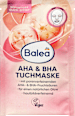 Maschera viso esfoliante in tessuto con AHA & BHA Balea