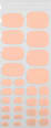 UV Nagelfolien Pediküre Peach Perfect Maniko