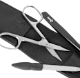 Maniküre-Etui Travel schwarz 3tlg. Credo